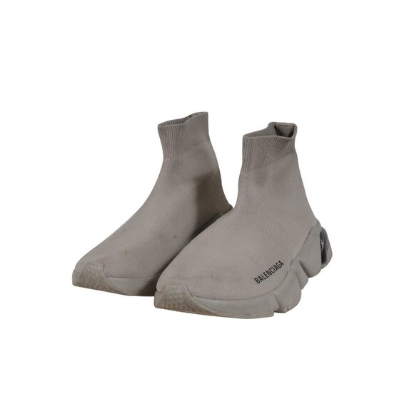 Balenciaga Womens Speed Sock Runner EU 37 US 7 Nude Gray Trainers Sneakers - Picture 3 of 11